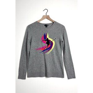 AQUA CASHMERE Ski Jumper Sweater